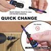 NORTOOLS 3PCS Quick Release Impact Bit Holders 1/4 Hex Converter,1/2-inch,