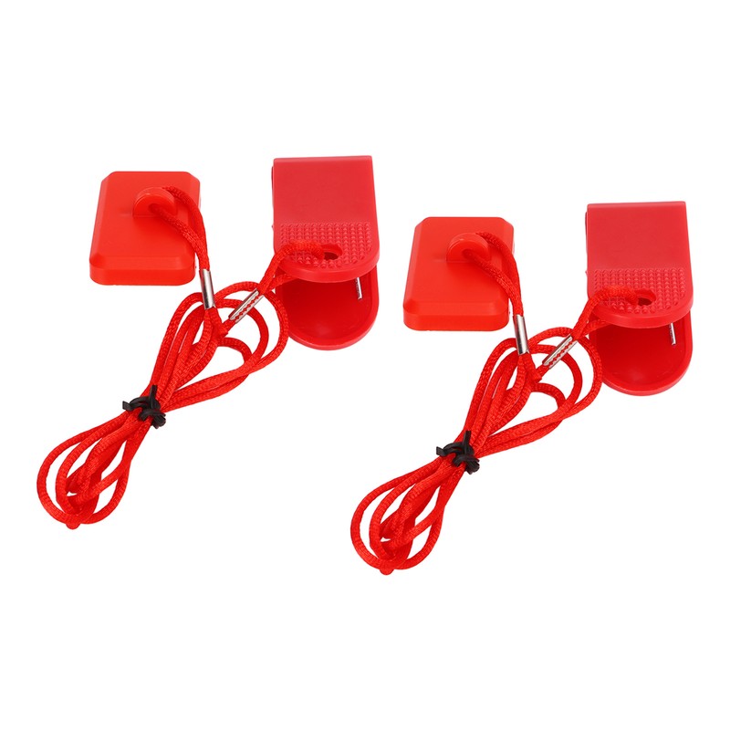 2PCS Treadmill Safety Switch Rectangular Insert ABS and Brass Treadmill