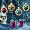 VGEUNA Painted Glass Halloween Eyeball Ornaments Mini Decorative Hanging Ornaments