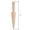 REDECKER Untreated Beechwood Garden Dibber for Seedling and Bulb Planting