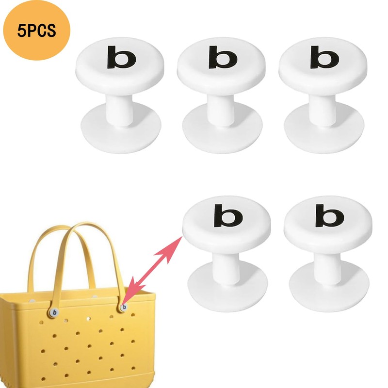 5PCS Beach Bag Replacement Buttons, Boggg Bag Accessories Replacement Rivets