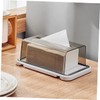 Ipetboom Wall Mounted Tissue Dispenser Transparent Magnetic Tissue Box for