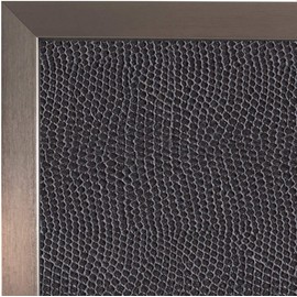 BLACK LEATHER LAP TRAY: Bean Bag Cushioned Laptop Desk, Padded TV Dinner Cushion Tray for Eating (Crock 99. Silver)