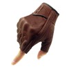 Harssidanzar GM037EU Men's Full Finger Goatskin Leather Touchscreen Motorcycle Fingerless