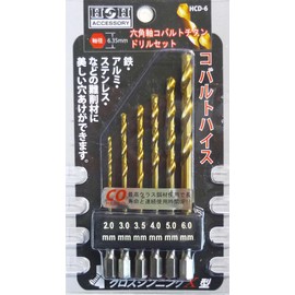 H & H Hex Axis kobarutotitandorirusetto 6pc HCD – 6