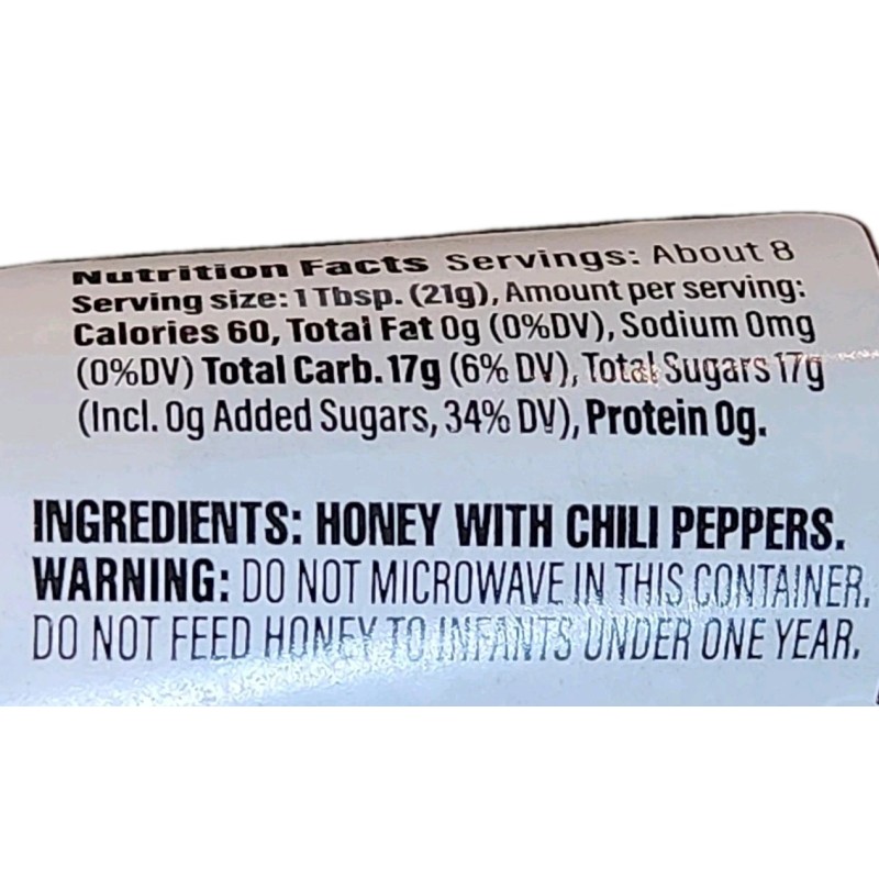 Global Brands Hot Honey Sweet with Heat 100% Pure Honey