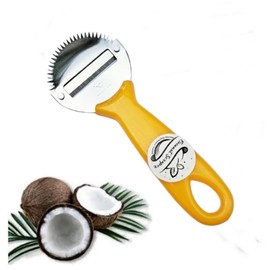 Dolphin Shop, Fresh Coconut Grater Hand Scraper Shredder Grinder Stainless Steel Blade For Meat Fresh Coconut Vegetables fruits 1 pc (S1)