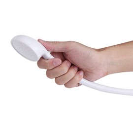 Sink Spray Hose, Portable Sink Faucet Sprayer Attachment Push On Handheld Shower Head Spray Hose for Bathing Baby,Pets,Washing Hair,Rinsing Vegetables (Single Head)