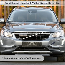 RATCHROLL Front Left Side Bumper Headlight Washer Nozzle Cover Cap for Volvo XC60 2014-2016 Bumper Trim Nozzle Cover No.39821577 Copper Tone 1 Pcs