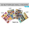 Jaamso Royals 'Multicolor 3D Butterflies' Wall Sticker 4 Combo of