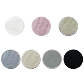 Reusable Makeup Remover Pads - 7 Pcs Soft Cotton Rounds for Face with Friendly Bamboo Fiber, Washable Makeup Remover Cloth for All Skin Types - Ideal for Facial Cleansing (7 Colour)