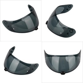 HJ20M Visor Tinted C70 Helmet Visor Dark Shield for HJ20M C70/IS-17/FG-17/FG-ST(Shade and Sun Protection) (Dark Smoke)