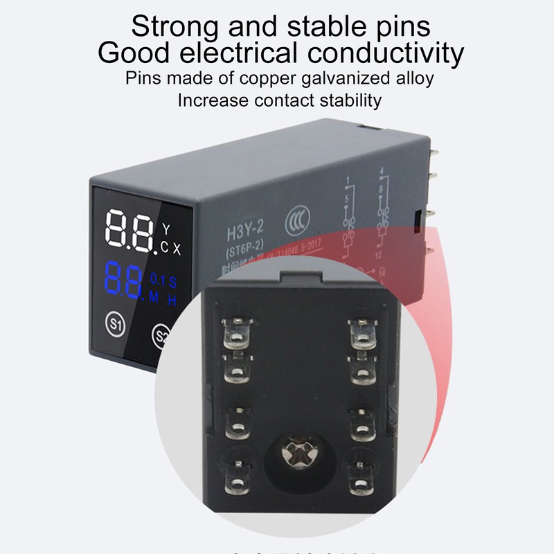 Delay Timer Relay 2 Way LCD Digital Display Electrical Multifunctional