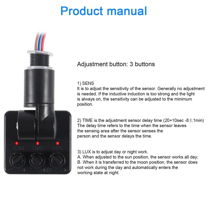 AITIAO 2PCS Mini Human Body Infrared Sensor Outdoor Indoor Ultra-Thin