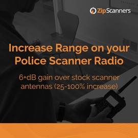 Antenna for Police Scanner Radios | 830B Remtronix | BNC End Type | 700~900 MHz UHF Band | 8" Flex-Angle Rubber Ducky Police Scanner Antenna | Increase Reception 25-100%