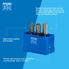 PFERD 3-Piece Carbide Bur Set, Double Cut, 1/4" Shank, Tungsten