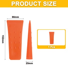 QUARKZMAN Plastic Felling Wedge 1 Piece ABS Plastic Forestry Wedge 152 mm Splitting Wedge for Wood Plastic Wedges Felling Wedge for Impact Wrench Felling Wedges Tree Wedges Wood Wedges Forest