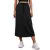 PrinStory Ladies Summer Skirts with Pockets Elasticated Waist Back Split
