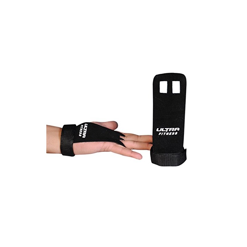 ULTRA FITNESS Leather Grips Gymnastic Palm Protectors Hand Guards Gym