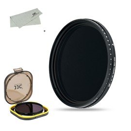 JJC Variable ND Filter, 55mm Dimming Filter, ND2-2000 Adjustable, 18 Layer Multi-Coating, Compatible with Sony FE 28-70mm E 18-135mm FE 35mm F1.8 / Nikon AF-P DX 18-55mm / Canon EF-M 11-22mm EF-M