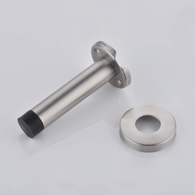 JQK Door Stopper, 304 Stainless Steel Thicken 1mm Sound Dampening
