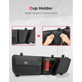 KEMIMOTO X3 Door Bags, Updated TPU IPX6 Water Repellent Zippe Storage Bags Compatible With Can-Am Maverick X3 and MAX models 2017-2025, Pack of 2