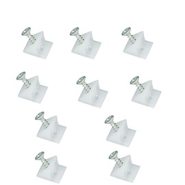 SagaSave 10 Pcs Back Panel Connector Holders Plastic 45 Degree Angle Code Bracket Fasteners Drawer Bottom Repair Fixing Mending Wedges (Back Plate Buckle+3.5x16mm Silver Screw)