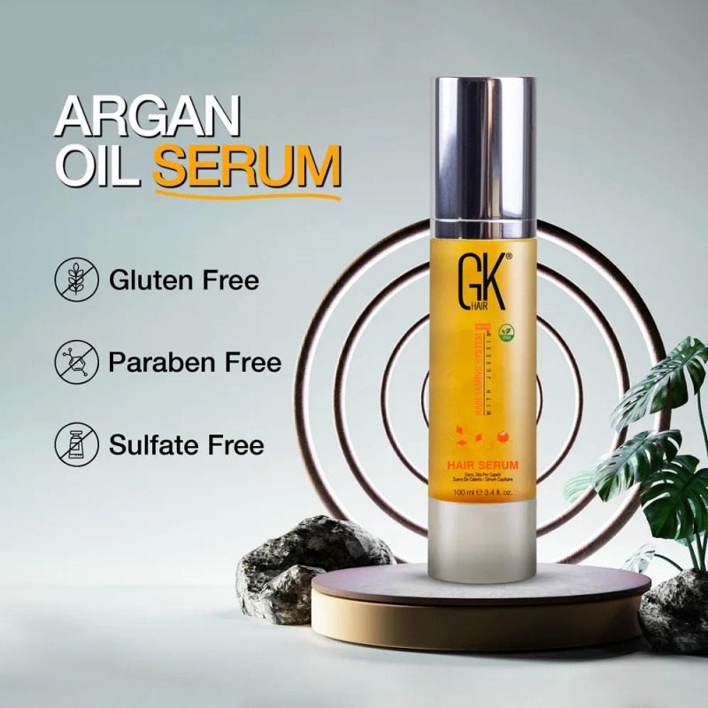 Sérum Suavizante Gk Hair Global Keratin Con Argán 100% Orgán