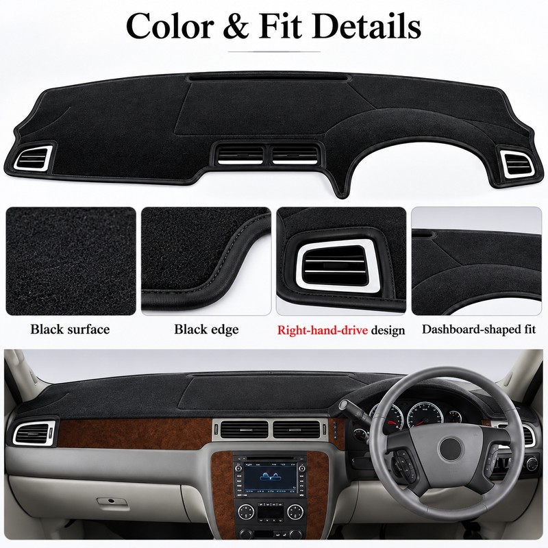 Dashboard Cover Mat for Chevy & GMC Trucks – Anti-Slip
