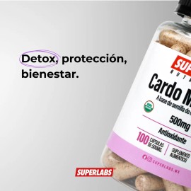 Cardo Mariano 500mg Suplemento Superlabs 100 Cápsulas Desintoxicante Hepático