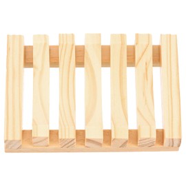 uxcell Wooden Soap Tray, 1Pcs - Wooden Soap Dish, Self Draining Natural Bamboo Big Bar Soap Holder, for Shower Bathroom, Bathtub, Kitchen Sink (Wood Color)