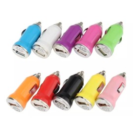 FORihone 5 Cargador Para Auto Usb Un Puerto Colores