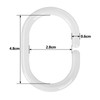 AooHome Shower Curtain Hooks Thick Window Curtain Hooks Curtain Rings