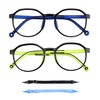 LAMBBAA Blue Light Blocking Glasses for Kids 2 Pairs Computer
