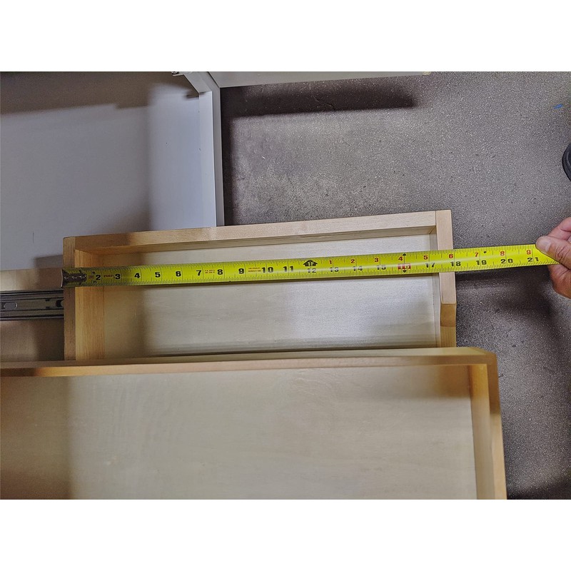 2 Tier Pull Out Organizer Shelf Sliding Drawer Storage for