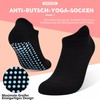 HYCLES Yoga Socks Women's Trainer Stopper Socks 4 Pairs Pilates