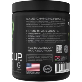 Bucked Up Pre-Workout Watermelon 30 Serving Tub