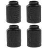 EMSea 4pcs Black G 1/4 Inch Extended Nut Seat 20mm