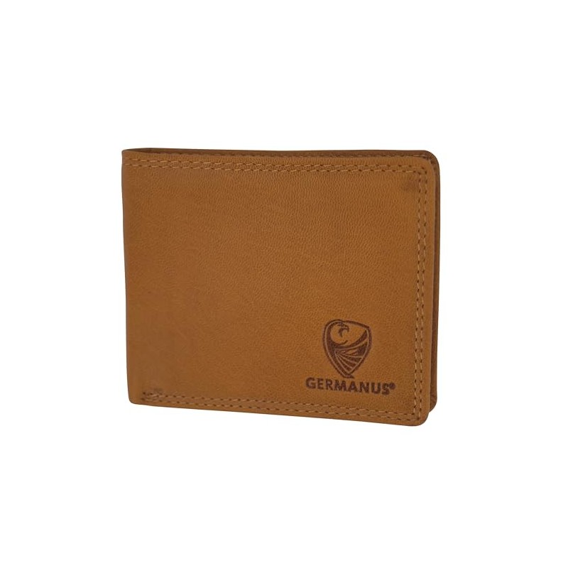 GERMANUS Max Leather Wallet, Light brown, Classic