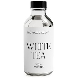 The Magic Scent Aceites esenciales naturales para difusor de aromaterapia | Larga duración, grado premium, aceite esencial natural fabricado en Estados Unidos para difusores de aroma, té blanco de 500 ml