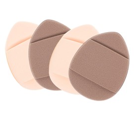 Housoutil 4pcs Women Makeup Shape Mini Powder Finger for Makeup Small Powder Dry Wet Foundation Application