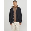 JACK & JONES Male Plain Cardigan, black, S