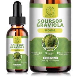 Soursop Liquid Drops, Multivitamin, 60ml, 2 Fl Oz, Bitters Liquid, Organic Soursop Leaf Extract Soursop Oil, Dietary Fiber Healthcare Supplement - Quantity: 2 Bottles