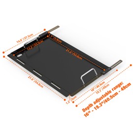 Stanbroil Full Size Griddle Insert for Most 4-Burner Gas Grill Universal Flat Top Grill Griddle for Weber, Royal Gourmet, Cuisinart, Char-Broil, Nexgrill, Napoleon, Dyna-Glo, Monument Grills and More