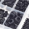 BUSY-CORNER 200 Pieces Hollow Rubber Grommet Firewall Hole Plug Assortment