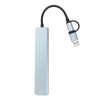 8 In 1 USB C Hub Aluminium Alloy with 1