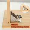 Cokritsm Folding Locking Hinges 90 Degree Foldable Furniture Leg Hinges,