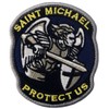 Modern Army Saint Michael Protect Us Embroidered Velcro Patch