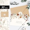 Whaline 30 Pack Wildflower Sympathy Cards Set Retro Wild Floral