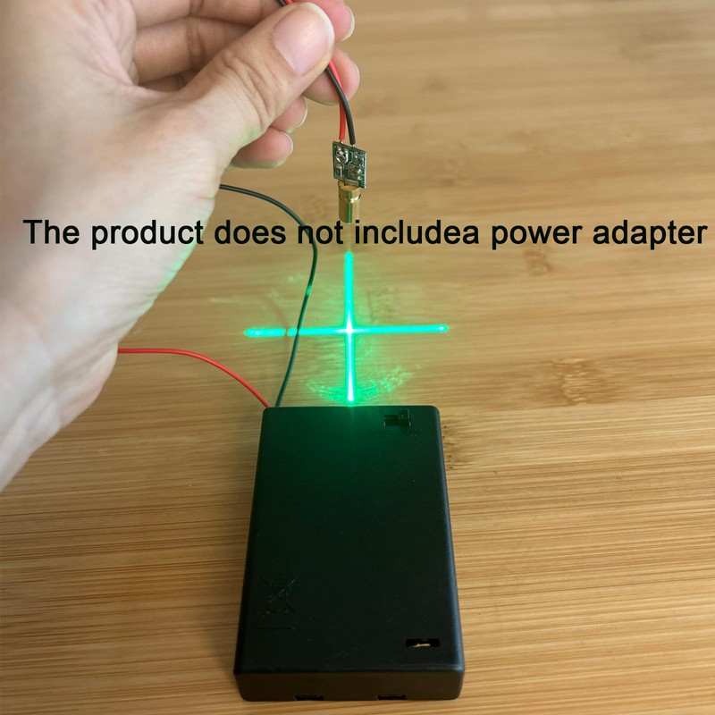 Green line laser module, industrial laser module adjustable focus (6mm-traverse-2pack)
